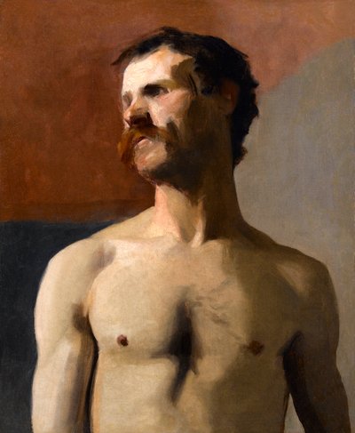 Male Nude - life study, c.1885 by Albert de Belleroche